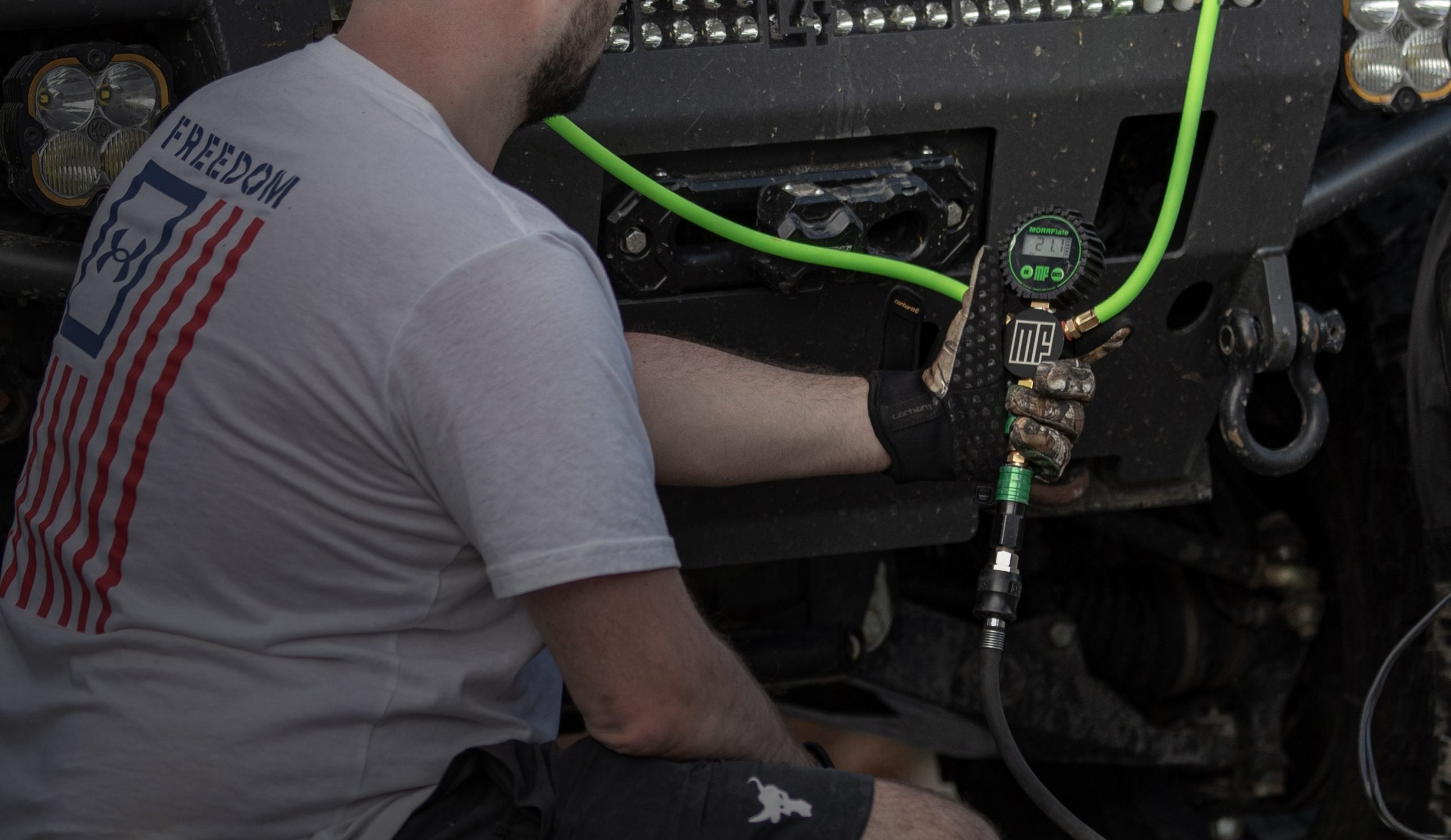 MORRFlate Braided Quad: 4-Tire Hose Kit, Up to 125" Wheelbase