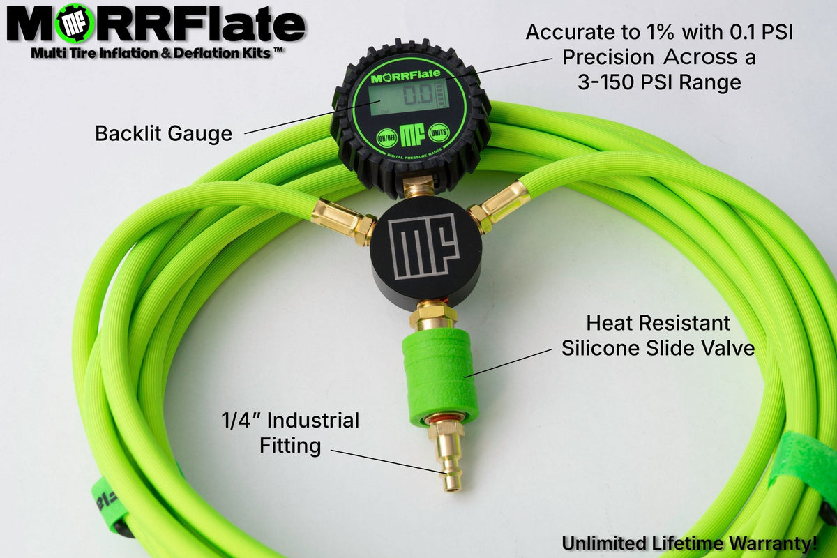 MORRFlate Braided Quad+: 4-Tire Hose Kit, Up to 155" Wheelbase