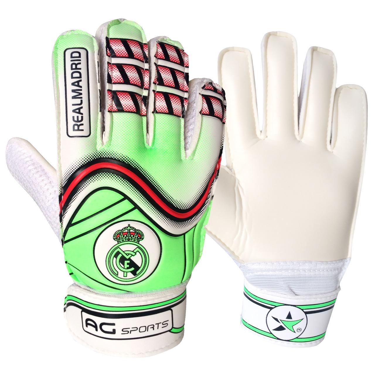 AG Sports Junior Football Goalkeeper Gloves for Boys, Kids, and Youth Soccer Goalie Gloves with Super Grip Palms and Durable Protection