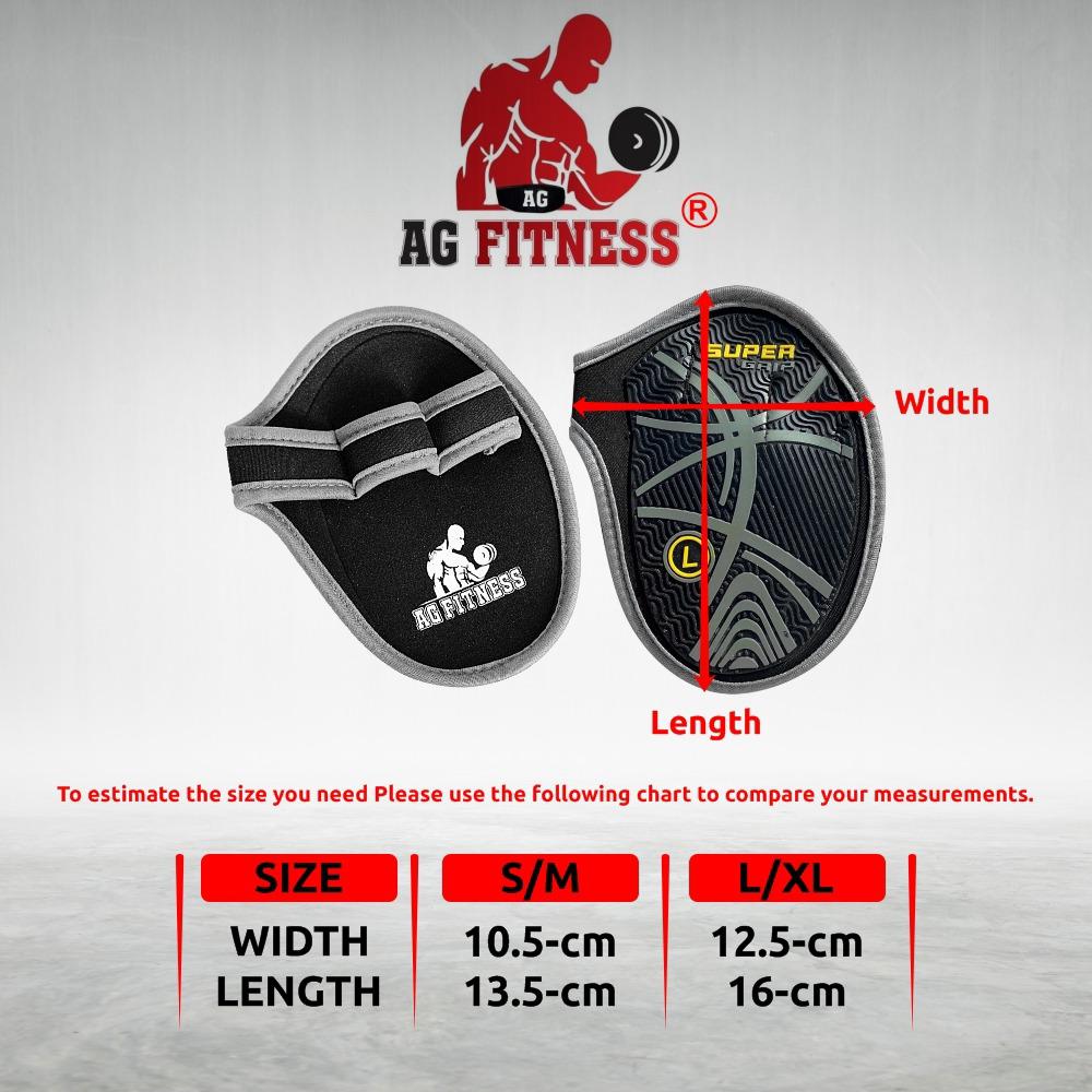AG Fitness Super Grip R weightlifting grip pads