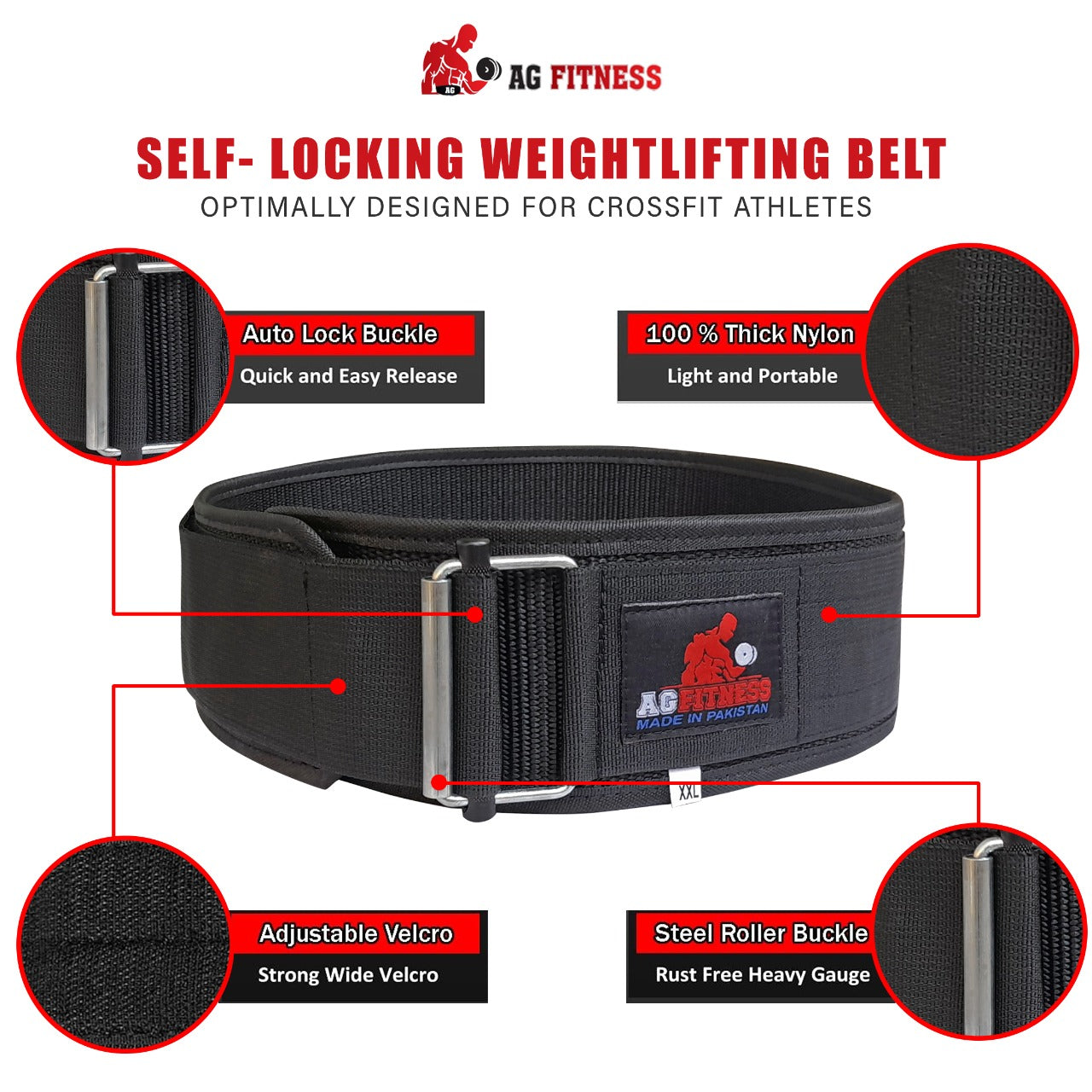 Weight Lifting Belt Gym Back Support Fitness Bodybuilding Training Workout