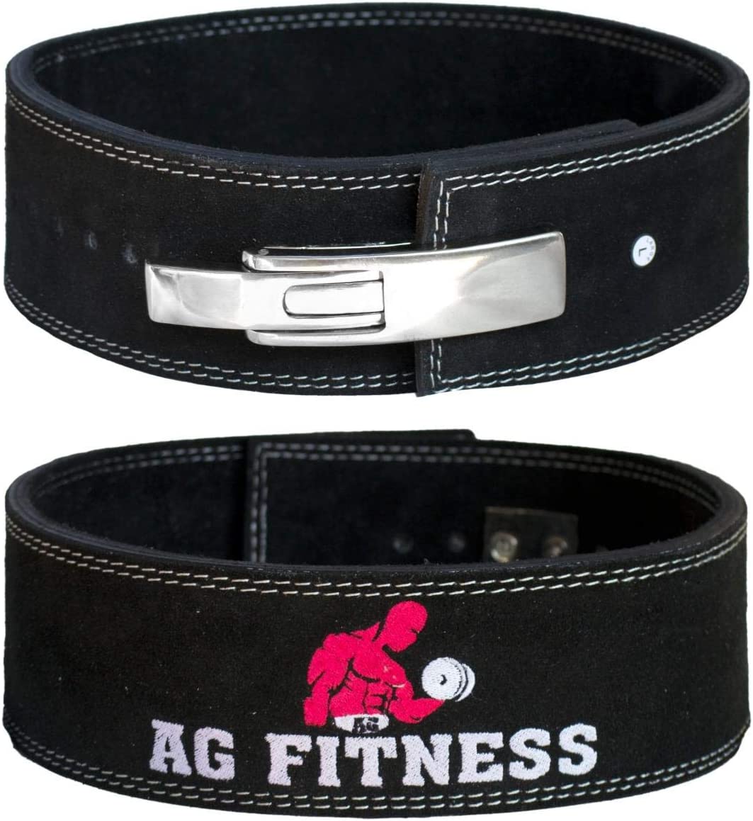AG Weight Power Lifting Leather Lever Pro Belt Gym Training Powerlifting