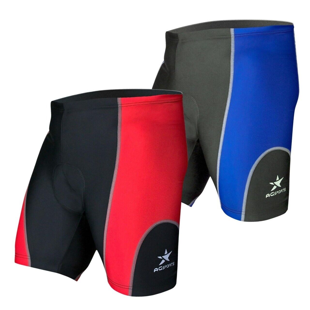 AG Sports Mens Cycling Shorts MTB Bicycle 3D Padded Compression Bike Pant